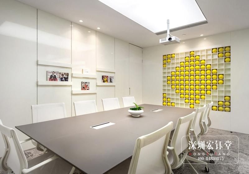 SIMAN皮具公司辦公室前臺裝修設計案例