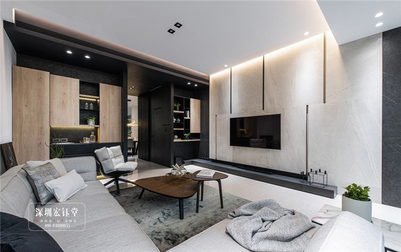 鄭州現代風三層獨棟別墅裝修設計案例