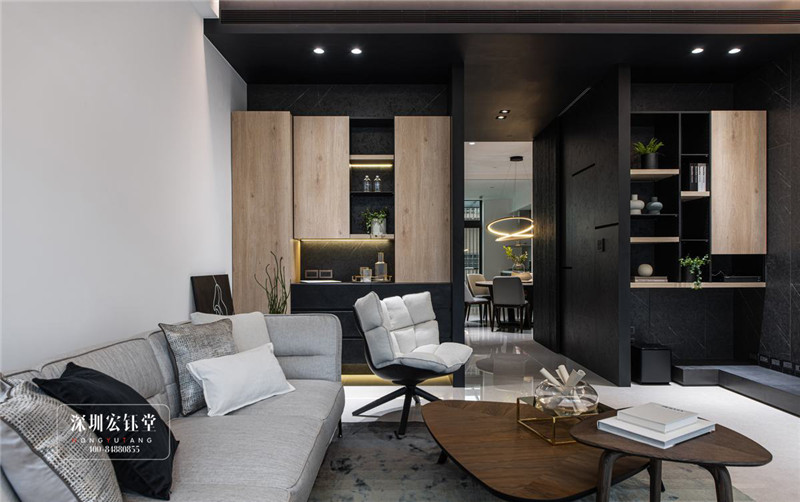 鄭州現代風三層獨棟別墅裝修設計實景圖