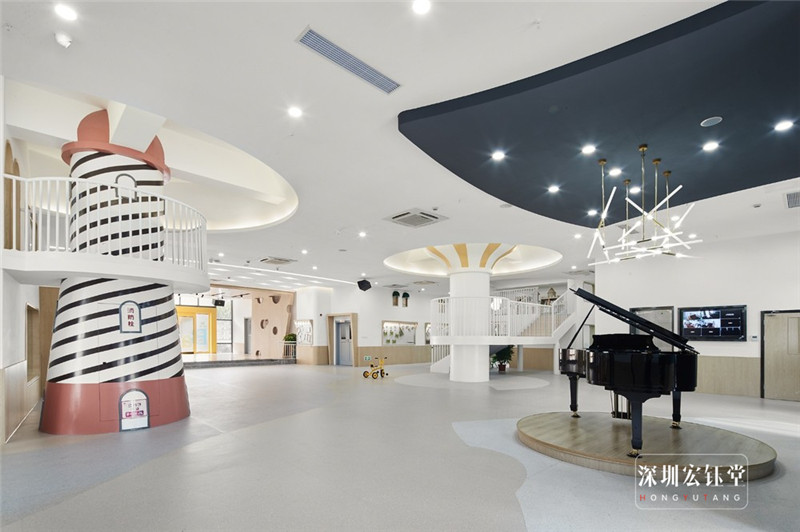 簡約大氣的貝貝樹幼兒園裝修設計圖