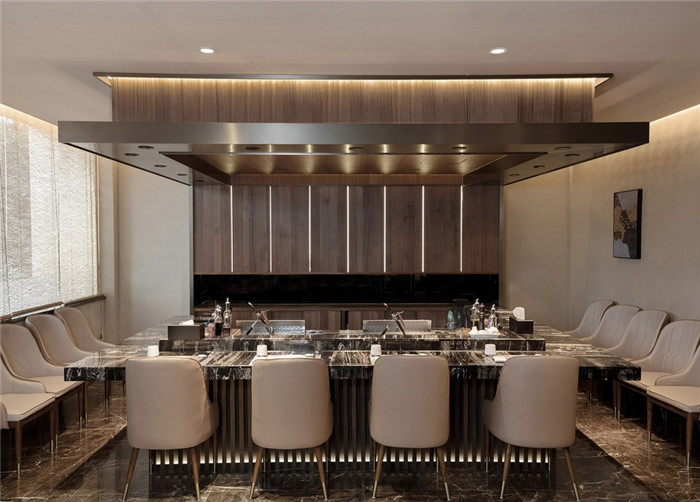 光影空間  日式鐵板料理餐廳用餐區裝修設計案例賞析 光影空間  日式鐵板料理餐廳用餐區裝修設計案例賞析