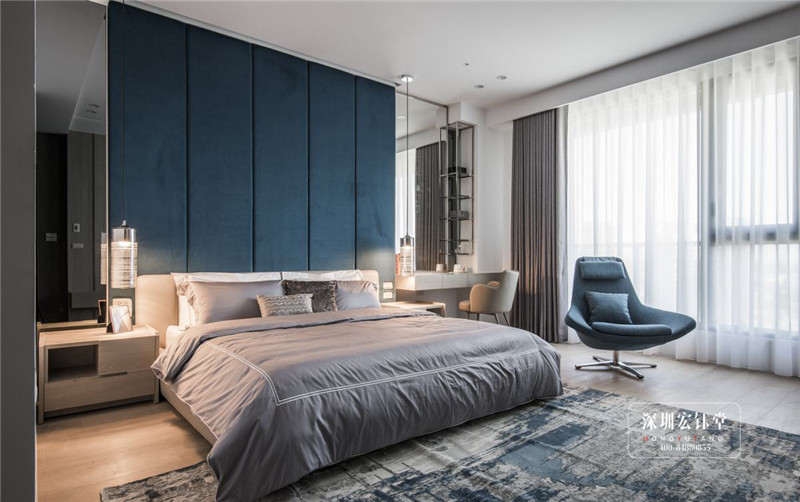 鄭州280平現代禪意萬公館別墅主臥裝修設計圖 鄭州280平現代禪意萬公館別墅主臥裝修設計圖
