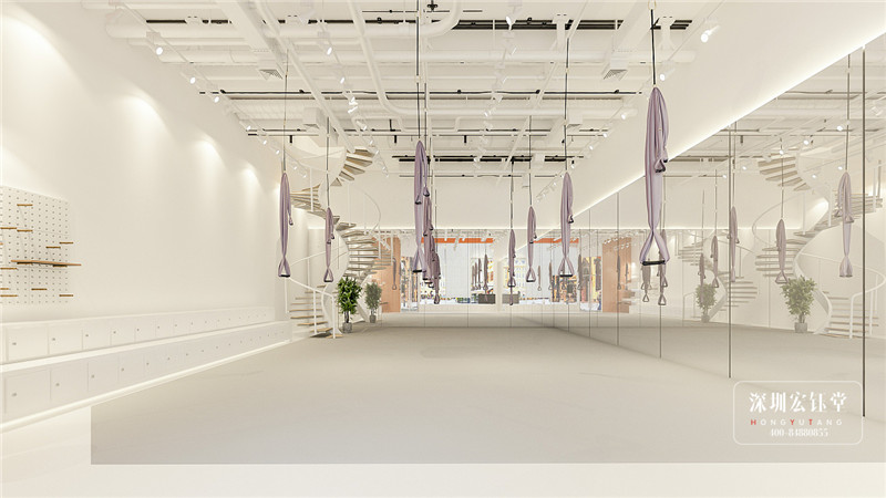 鄭州ONE+室內蹦極館休閑區裝修設計方案