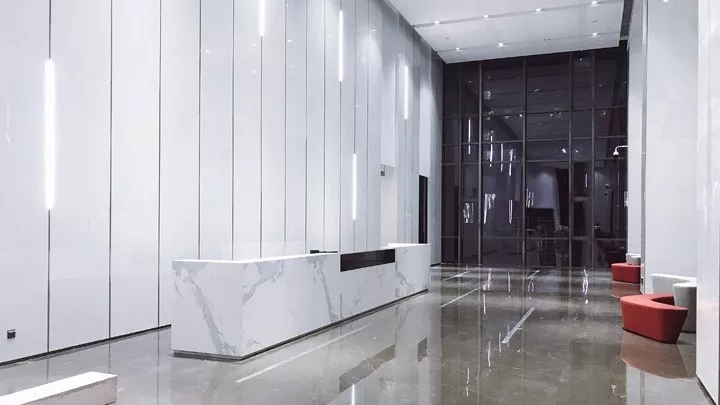 總部辦公室前臺裝修設計