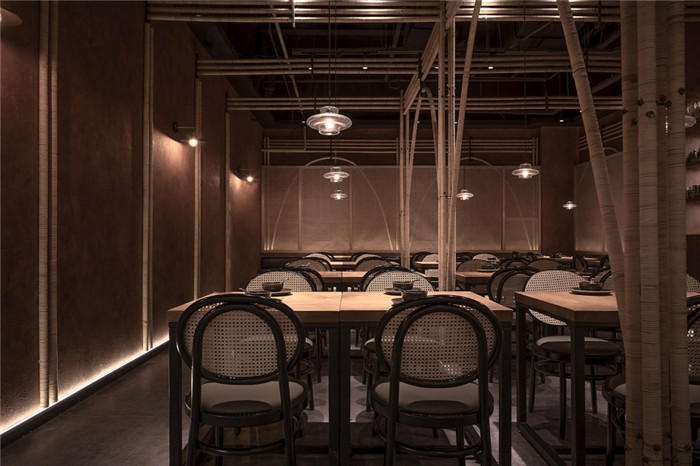 小型特色餐飲設計推薦：十三式重慶江湖菜餐廳裝修方案