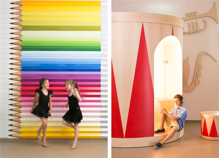 國外高端兒童芭蕾舞蹈幼兒園大廳裝修設(shè)計效果圖 國外高端兒童芭蕾舞蹈幼兒園大廳裝修設(shè)計效果圖