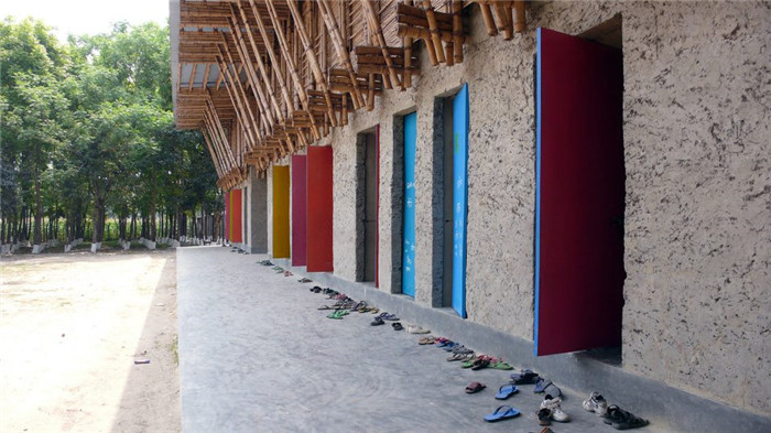 南亞傳統居民土著特色學校門口裝修設計效果圖