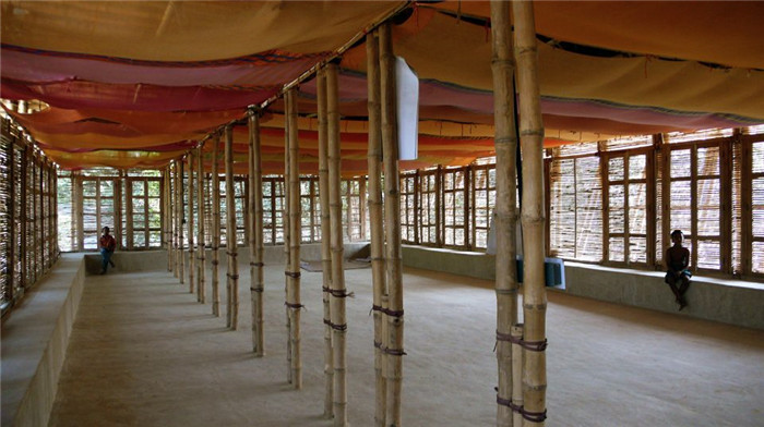 南亞傳統居民土著特色學校休息區裝修設計效果圖