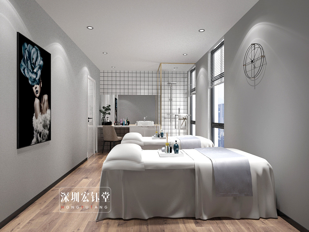 高端皮膚管理工作室裝修設計效果圖