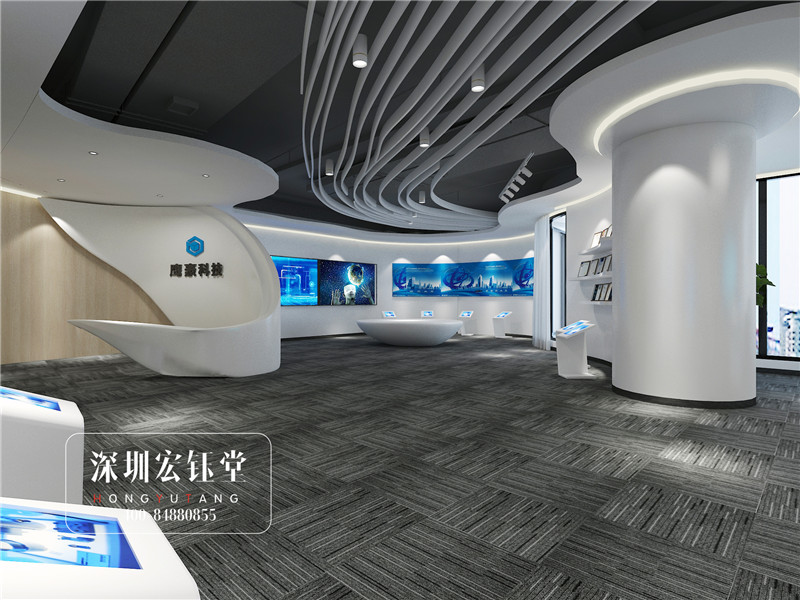 鄭州科技公司時尚展廳裝修設計效果圖 鄭州科技公司時尚展廳裝修設計效果圖