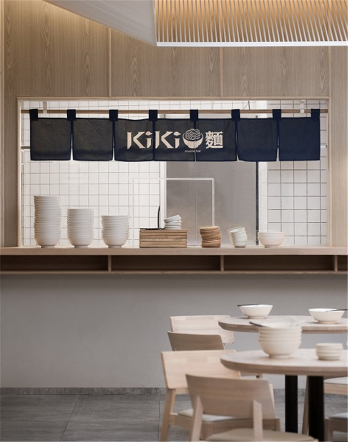 舒淇投資的上海KIKI現代中式特色面館裝修設計案例