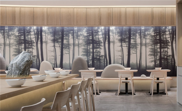 舒淇投資的上海KIKI現代中式特色面館裝修設計案例