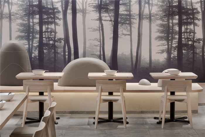 舒淇投資的上海KIKI現代中式特色面館裝修設計案例