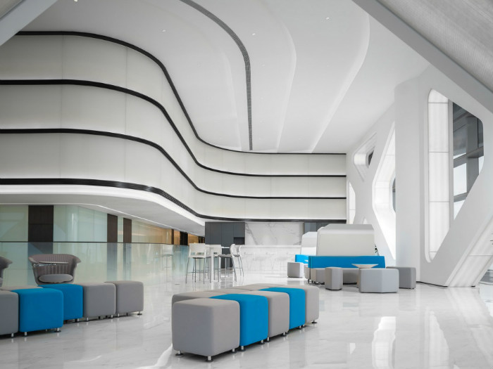 高科技辦公室展廳裝修設計圖