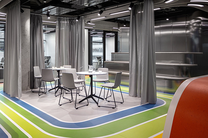 彩虹主題創意科技公司辦公室設計圖