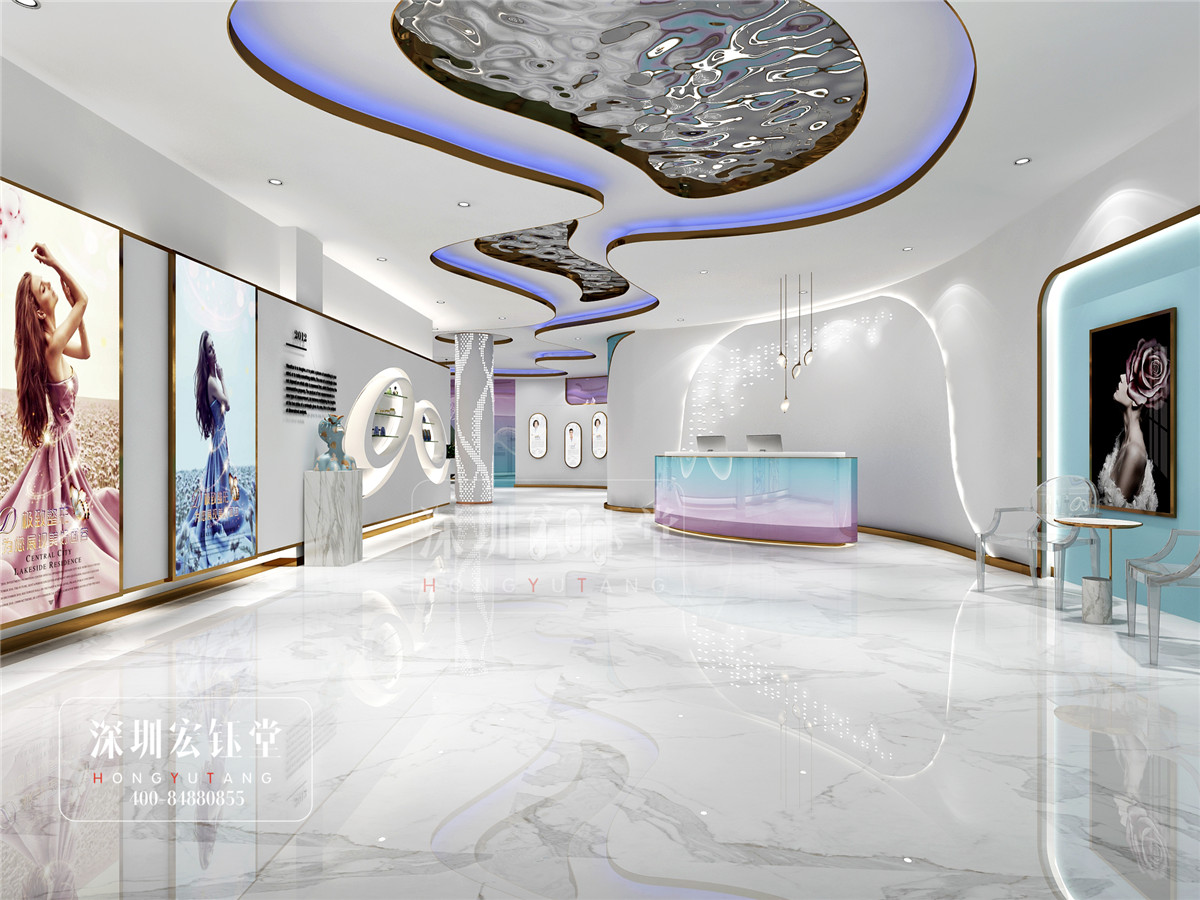 鄭州佑尓美醫療整形醫院大廳裝修設計效果圖-宏鈺堂作品 鄭州佑尓美醫療整形醫院大廳裝修設計效果圖-宏鈺堂作品