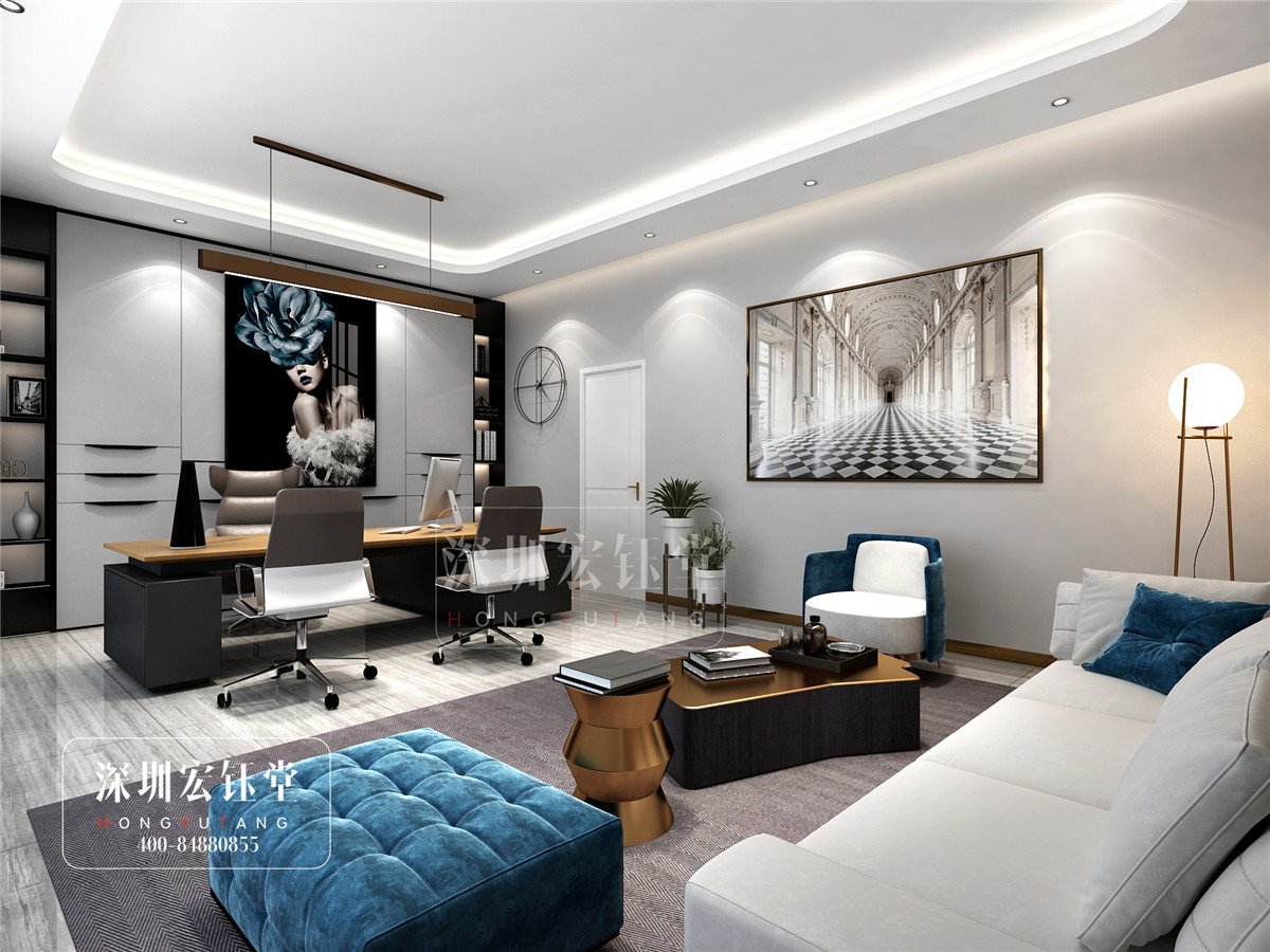 鄭州佑尓美醫療整形醫院經理辦公室裝修設計效果圖-宏鈺堂作品 鄭州佑尓美醫療整形醫院經理辦公室裝修設計效果圖-宏鈺堂作品
