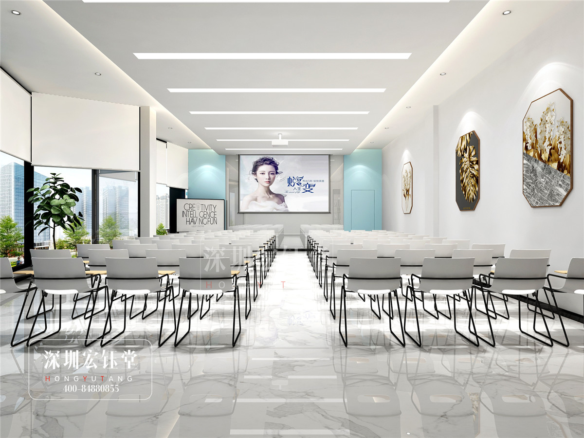 鄭州佑尓美醫療整形醫院多功能培訓會議室裝修設計效果圖-宏鈺堂作品 鄭州佑尓美醫療整形醫院多功能培訓會議室裝修設計效果圖-宏鈺堂作品