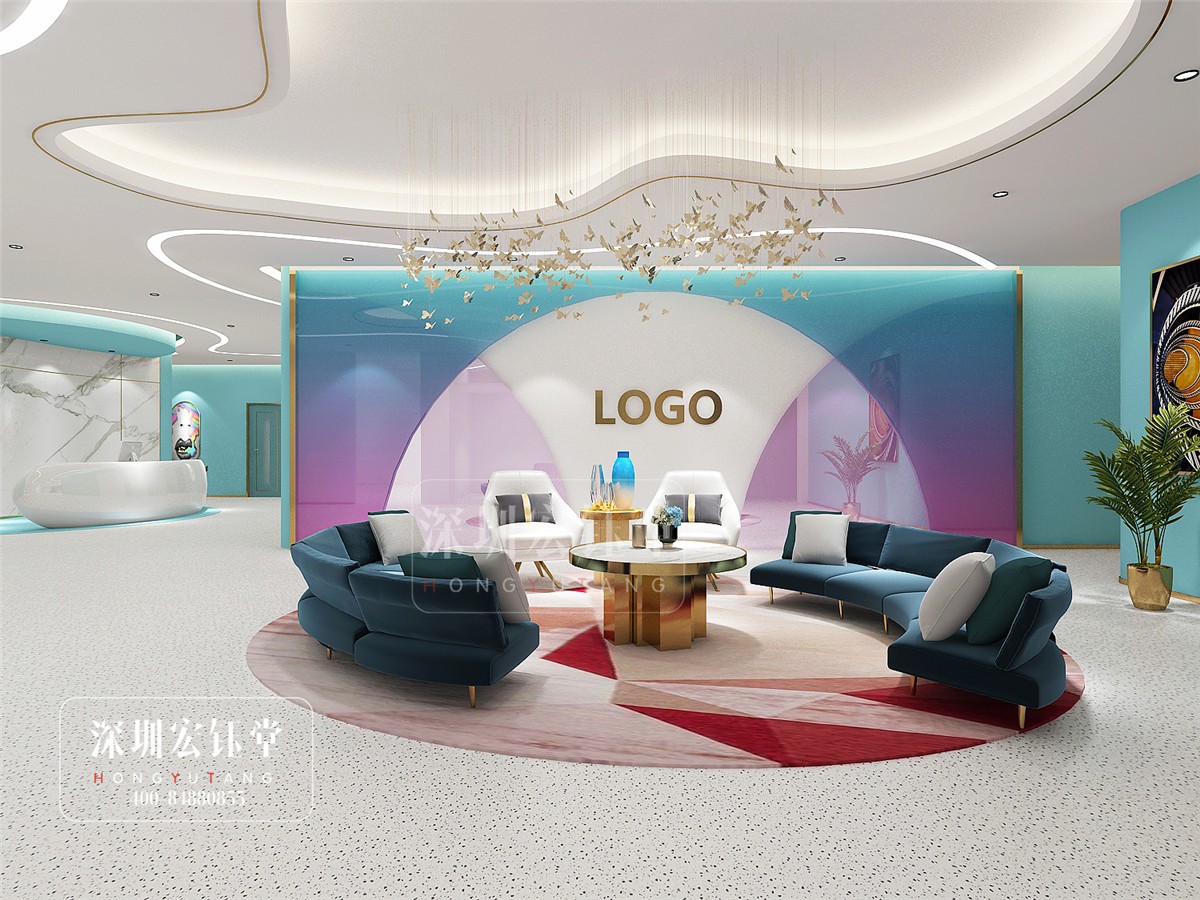 鄭州佑尓美醫療整形醫院二樓大廳裝修設計方案-宏鈺堂作品 鄭州佑尓美醫療整形醫院二樓大廳裝修設計方案-宏鈺堂作品