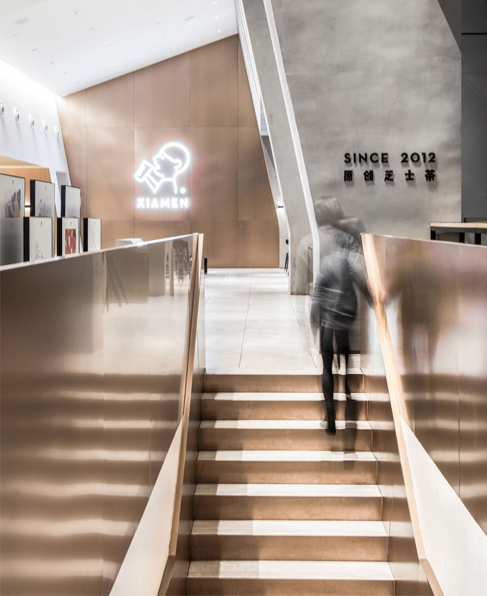 藝術輕奢風茶飲店裝修設計圖