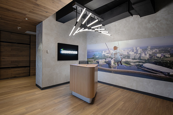 時尚輕工業風國外工程咨詢公司辦公室裝修設計方案