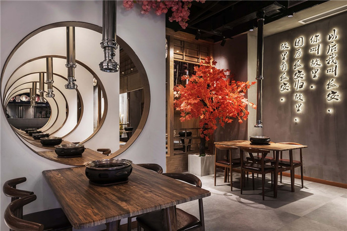 日式烤肉店裝修    故里烤肉燒烤餐廳門頭外觀裝修設計實景圖