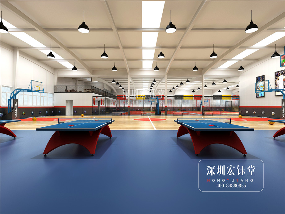 鄭州PE Park體育館裝修設計方案