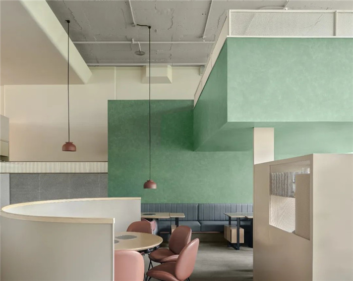 薄荷綠色系清新自然的特色火鍋店裝修設(shè)計(jì)實(shí)景圖 薄荷綠色系清新自然的特色火鍋店裝修設(shè)計(jì)實(shí)景圖