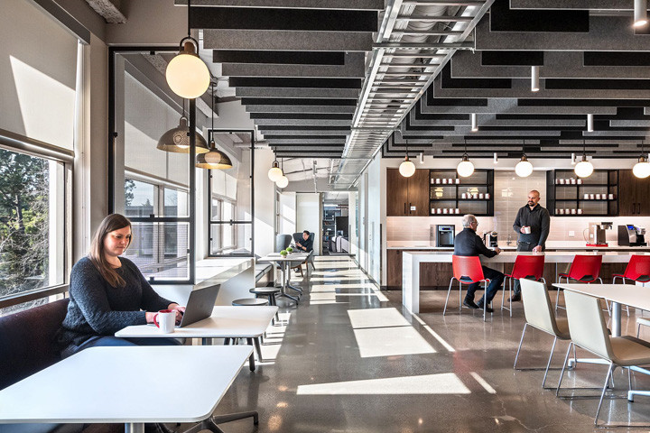 科技感與溫馨兼具的豐田研究中心辦公室辦公區裝修設計方案