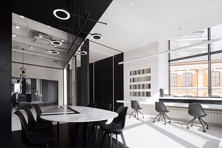 國外黑白極簡風材料公司辦公室裝修案例 國外黑白極簡風材料公司辦公室裝修案例