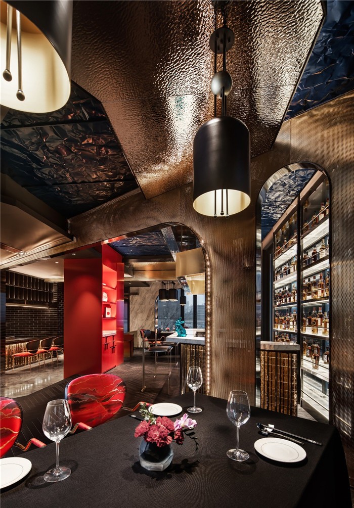 鄭州專業餐飲裝修公司推薦鼎琪高端鐵板燒餐廳設計實景圖 鄭州專業餐飲裝修公司推薦鼎琪高端鐵板燒餐廳設計實景圖