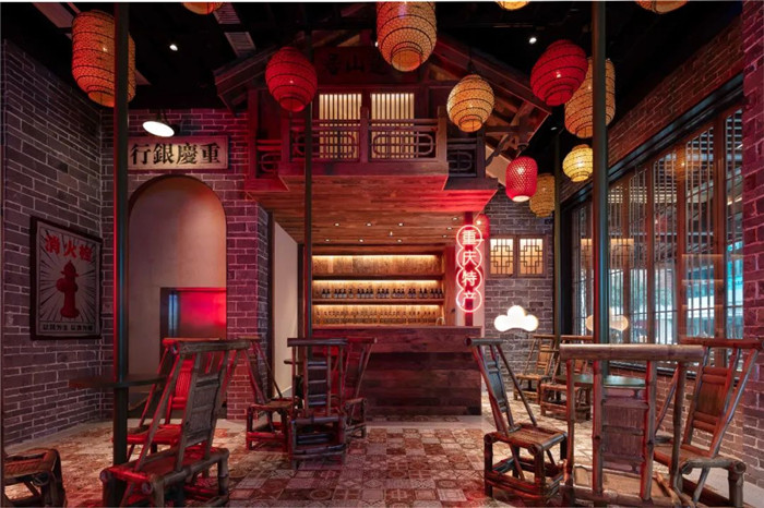 中式連鎖火鍋店裝修   麻辣英雄火鍋店接待大廳裝修設計方案 中式連鎖火鍋店裝修   麻辣英雄火鍋店接待大廳裝修設計方案