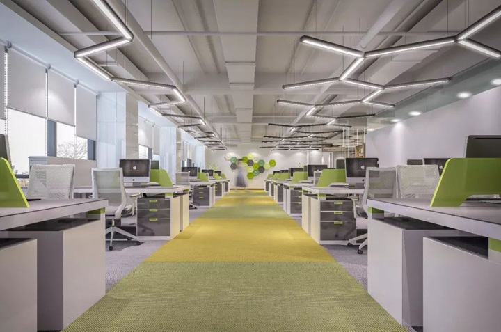 高科技生物公司辦公室敞開辦公區裝修設計圖 高科技生物公司辦公室敞開辦公區裝修設計圖