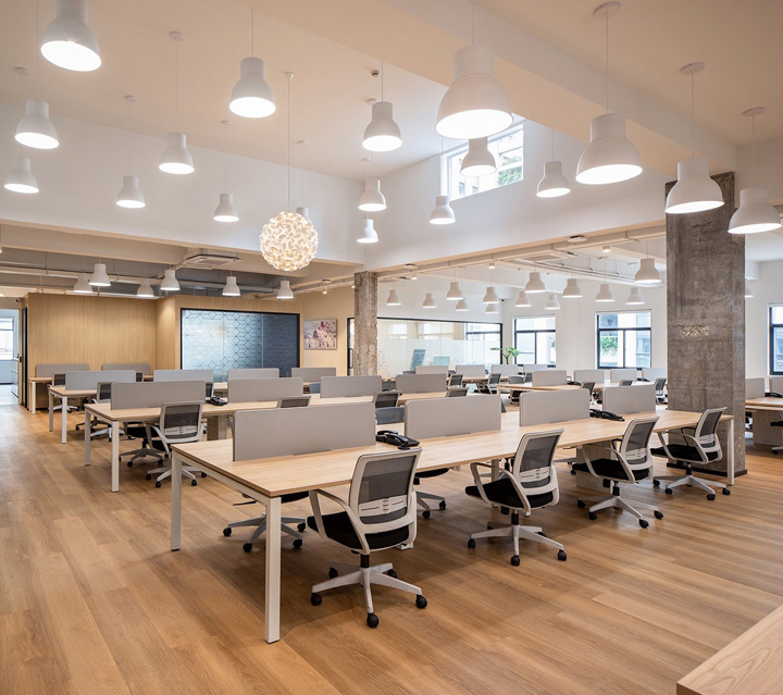 時尚簡歐風傳播咨詢公司敞開辦公區裝修設計方案 時尚簡歐風傳播咨詢公司敞開辦公區裝修設計方案