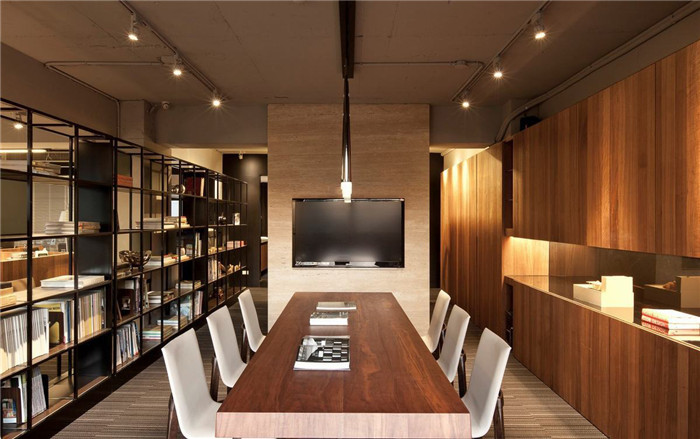 鄭州200平休閑工業風辦公室會議室裝修設計案例實景圖 鄭州200平休閑工業風辦公室會議室裝修設計案例實景圖