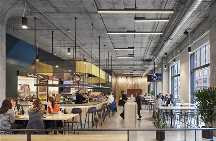 國外溫暖明亮的工業風美食廣場裝修設計方案 國外溫暖明亮的工業風美食廣場裝修設計方案