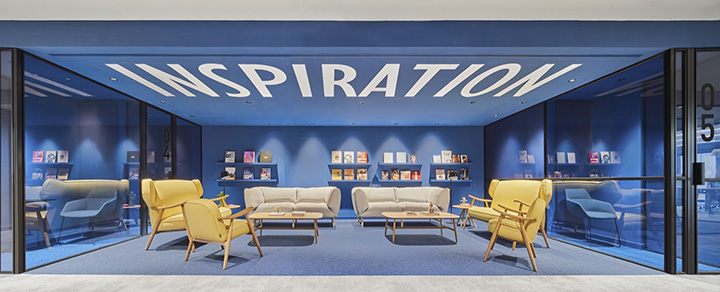 配色很驚艷的金融公司時尚辦公室洽談區裝修設計方案 配色很驚艷的金融公司時尚辦公室洽談區裝修設計方案