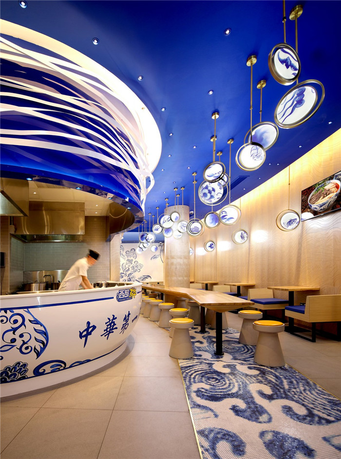 時尚新潮的西部馬華拉面館裝修設計案例實景圖 時尚新潮的西部馬華拉面館裝修設計案例實景圖