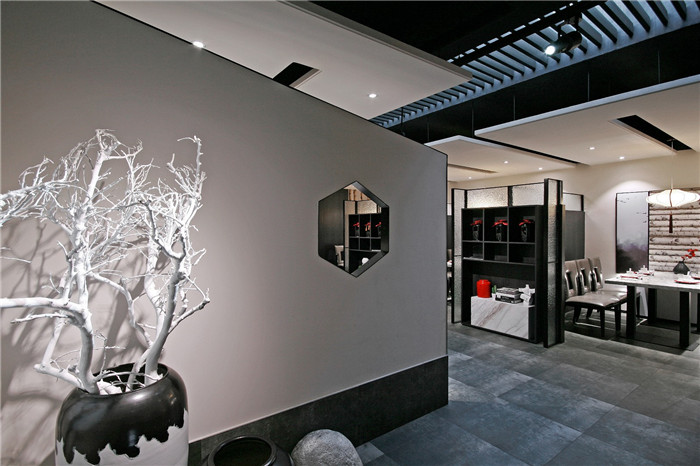 鄭州新中式水墨風中餐廳裝修設計案例 鄭州新中式水墨風中餐廳裝修設計案例