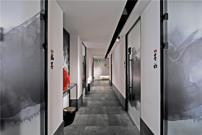 鄭州新中式水墨風中餐廳裝修設計方案 鄭州新中式水墨風中餐廳裝修設計方案