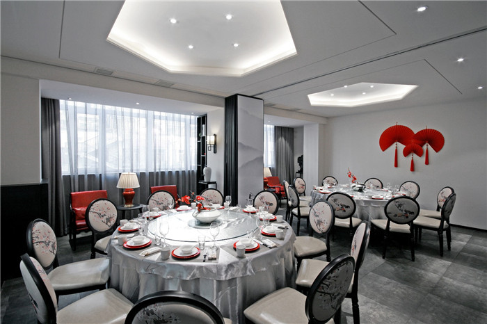 鄭州新中式水墨風中餐廳包廂裝修設計方案 鄭州新中式水墨風中餐廳包廂裝修設計方案