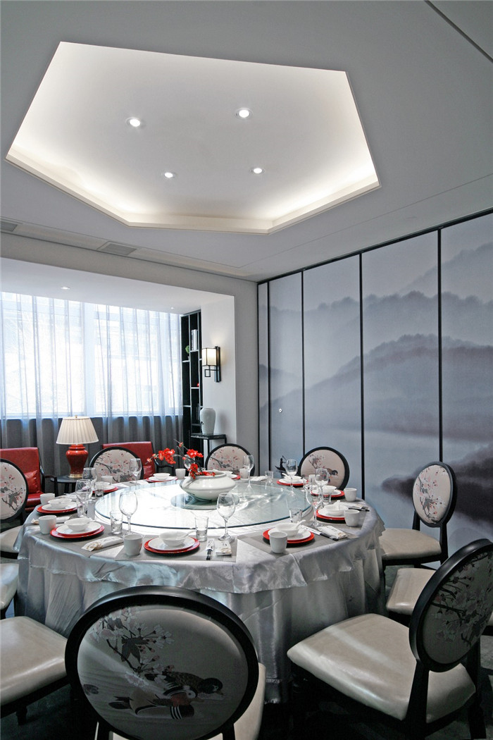 鄭州新中式水墨風中餐廳包房裝修設計方案 鄭州新中式水墨風中餐廳包房裝修設計方案