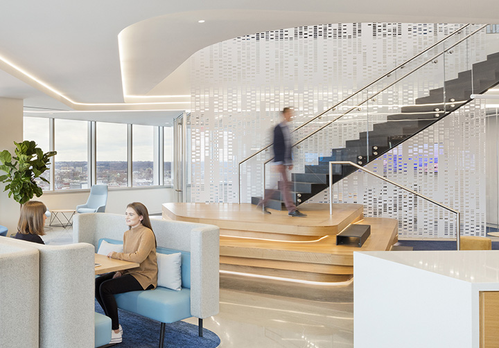 以社區(qū)為中心生物制藥集團創(chuàng)意辦公樓樓梯裝修設計方案 以社區(qū)為中心生物制藥集團創(chuàng)意辦公樓樓梯裝修設計方案