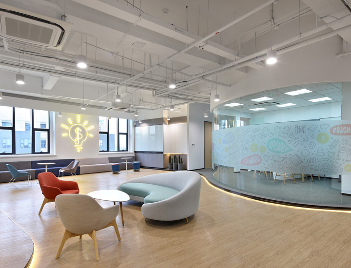 中國最大的在線理財教育機構辦公樓休閑洽談區裝修設計方案 中國最大的在線理財教育機構辦公樓休閑洽談區裝修設計方案