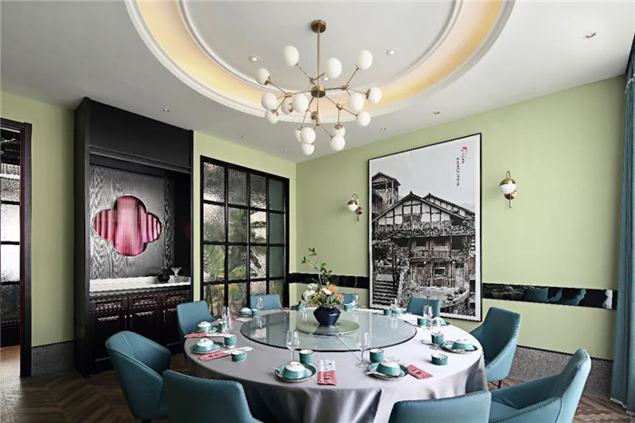 新中式現代混搭風連鎖川菜餐廳包房裝修設計方案 新中式現代混搭風連鎖川菜餐廳包房裝修設計方案