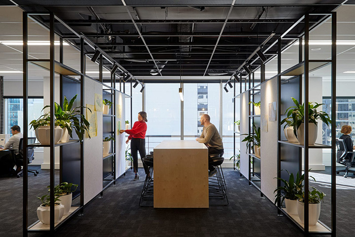 時尚黑白灰城市規劃設計公司辦公室裝修設計效果圖 時尚黑白灰城市規劃設計公司辦公室裝修設計效果圖