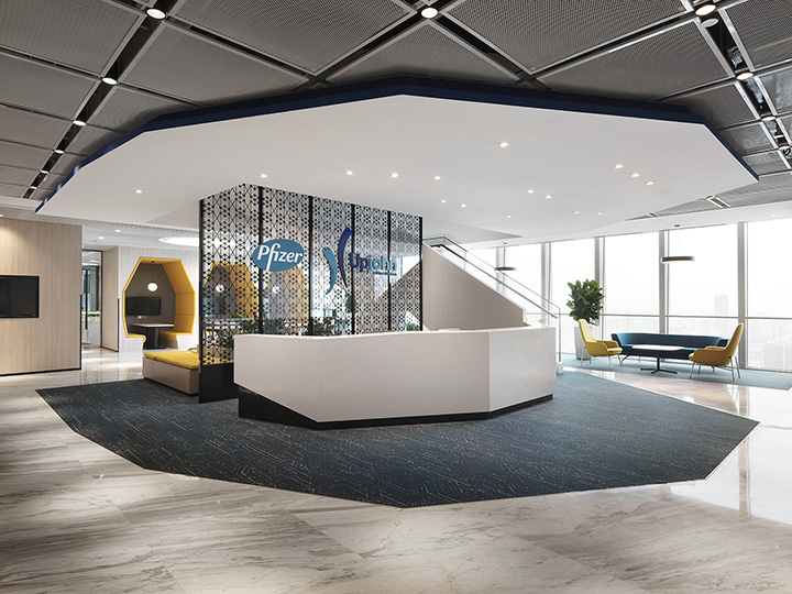 中西合璧混搭風輝瑞醫藥集團總部辦公室裝修實景圖 中西合璧混搭風輝瑞醫藥集團總部辦公室裝修實景圖