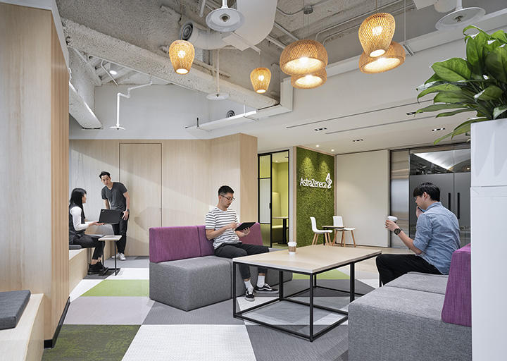 600平清新簡約風生物制藥公司辦公室休閑區裝修設計案例 600平清新簡約風生物制藥公司辦公室休閑區裝修設計案例