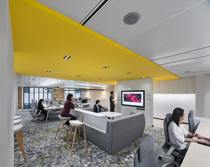 600平清新簡約風生物制藥公司辦公室裝修設計方案 600平清新簡約風生物制藥公司辦公室裝修設計方案