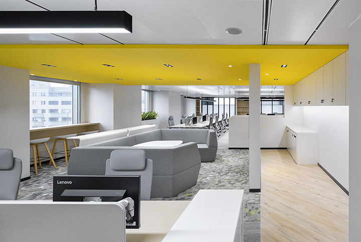 600平清新簡約風生物制藥公司辦公室辦公區裝修設計案例 600平清新簡約風生物制藥公司辦公室辦公區裝修設計案例